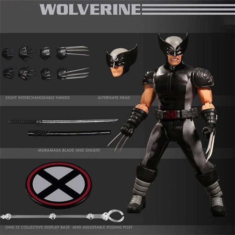 Mezco One 12 X-Men Wolverine Figures Punisher The Joker Batman Action Figure Super Heroes Series Toys Make in China KO Replica