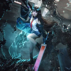 Game Arknights Dusk Cosplay Costume Dusk Women Game Arknights Dusk Cosplay Halloween cosplay costume wig shoes props women men