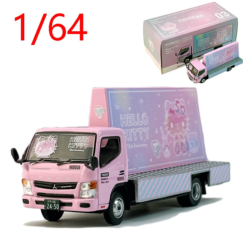 Diecast 1/64 Scale Mitsubishi Motors Fuso Truck Car Model Alloy Mitsubishi Fuso Car Model Static Collection Display