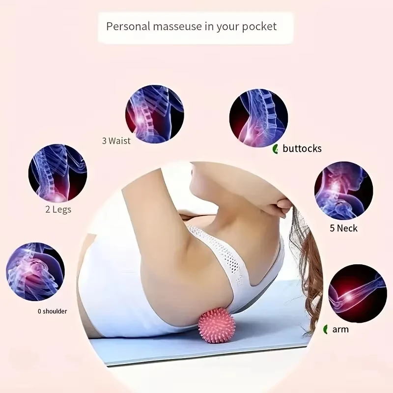 Multi-Functional Fitness Ball Portable Yoga Body Shaping Fitness Gear For Leg Neck Muscle Relaxation Comfortable Massage Roller