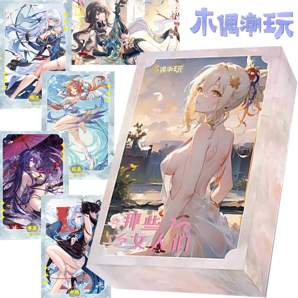 Those Women Goddess Story Collection Card Anime Pretty Girl Party Elegant Exquisite TCG Game Drip Glue Card Children Hobby Gift