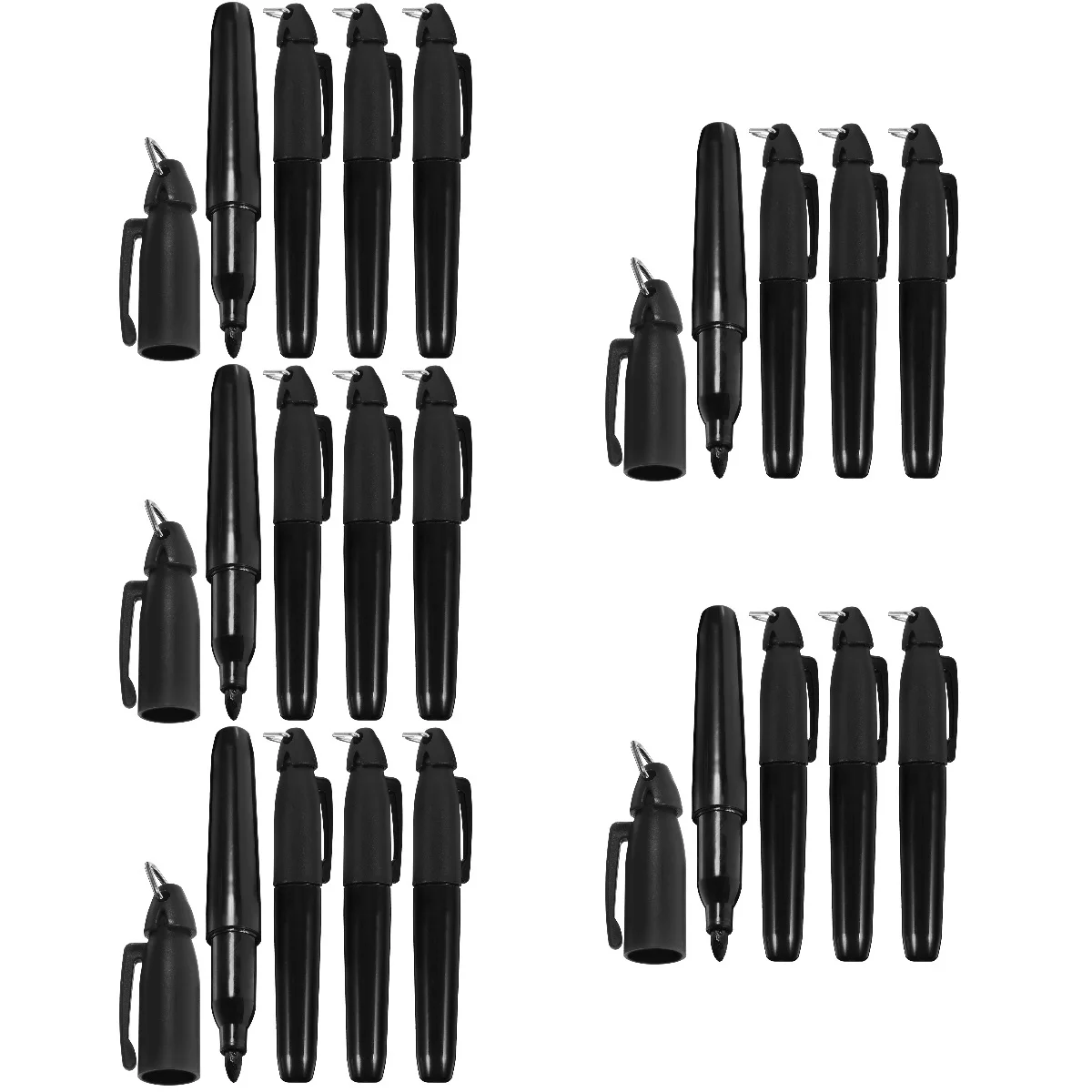 

5pcs 5 Count Golf Ball Lines Pen Marker Kit Template Position Marking Pens Accessories Tool