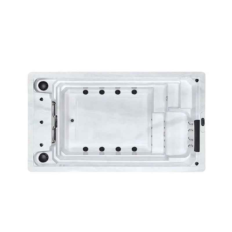4 meters household swimming pool with laminar flow swimming machine