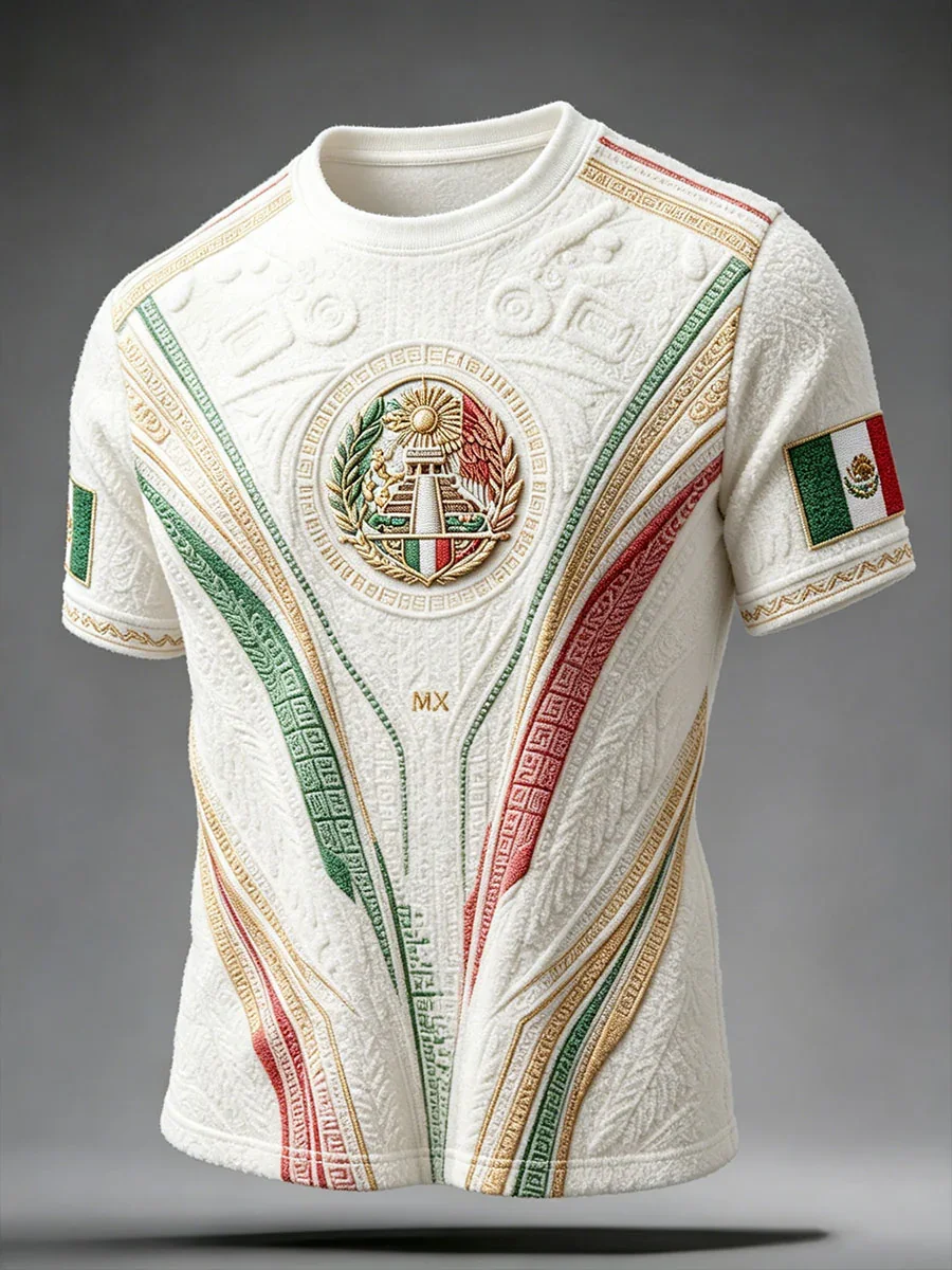 2026 Edition Mexican Football Fans Training T-shirt - 3D Printed - Fashionable and Comfortable - Family-Promoting Clothing