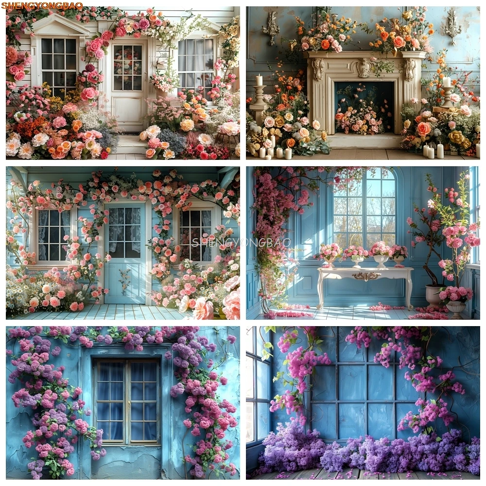 

Girl princess indoor outdoor photo photography studio princess birthday background custom portrait colorful flower decoration