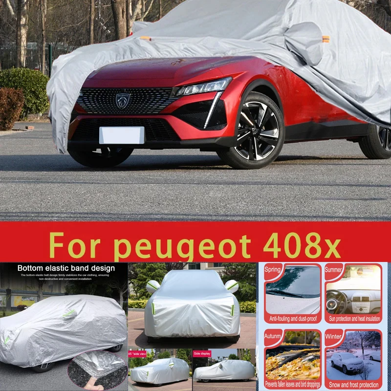 

For peugeot 408x Outdoor Protection Full Car Covers Snow Cover Sunshade Waterproof Dustproof Exterior Car accessories