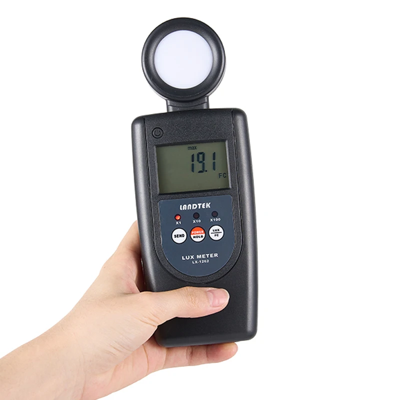 Digital illuminometer LX-1262 photometric brightness detector 500.0Lux ~ 5000Lux high precision photometer brightness tester