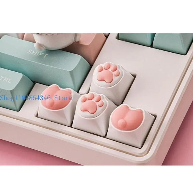 652F Paw Keycaps for MX Structure Mechanical Keyboards DIY Decoration