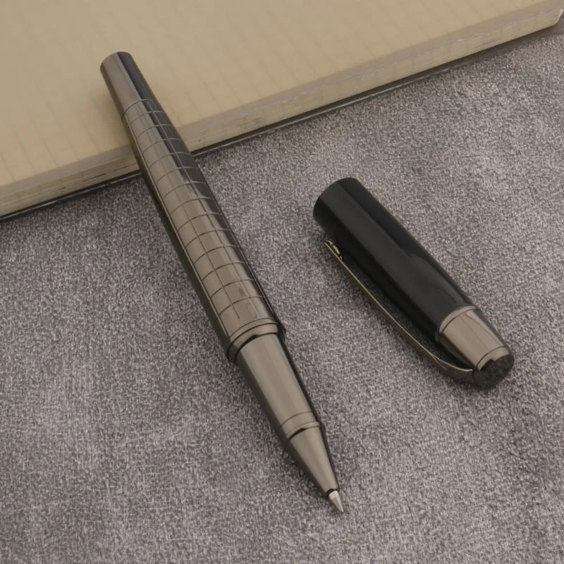 High quality GUN Grey 003 Rollerball Pen Lacquered Twist Stationery Office school supplies black ink ball point Pen new