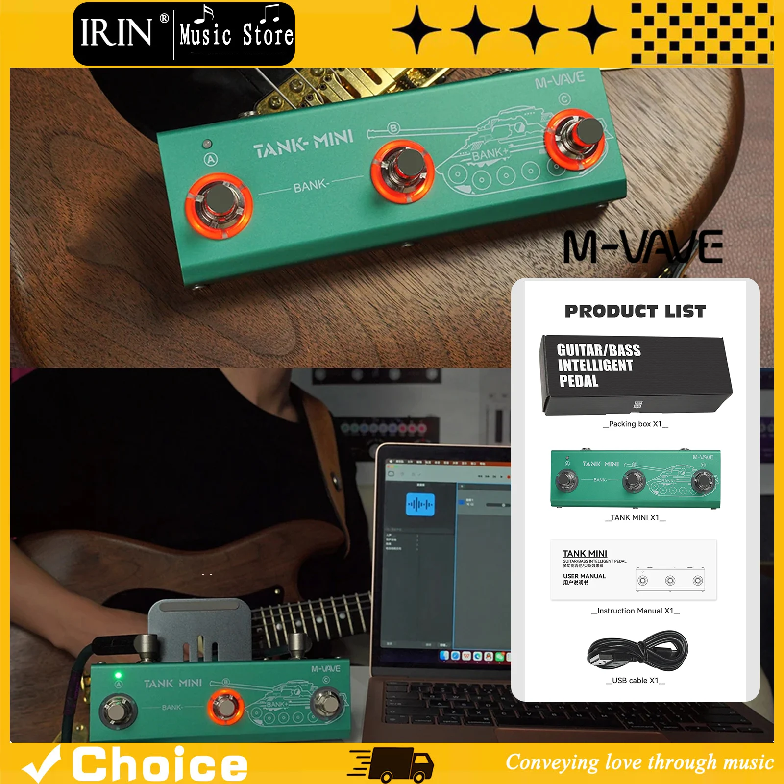 m-vave-tank-mini-pedale-multieffetto-per-chitarra-supporta-registrazione-ir-e-otg-effetti-integrati-cab-amp-mod-fx-delay-e-riverbero
