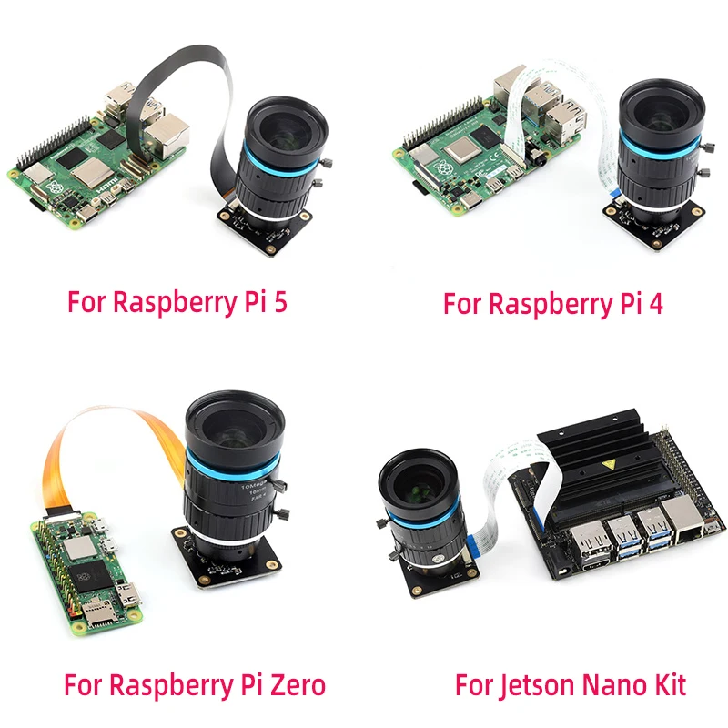 Module de caméra IMX477 12.3MP pour NVIDIA Jetson Nano Raspberry Pi 5 4 3 Zero CM4/3, haute qualité, prend en charge l'objectif à monture C-/CS