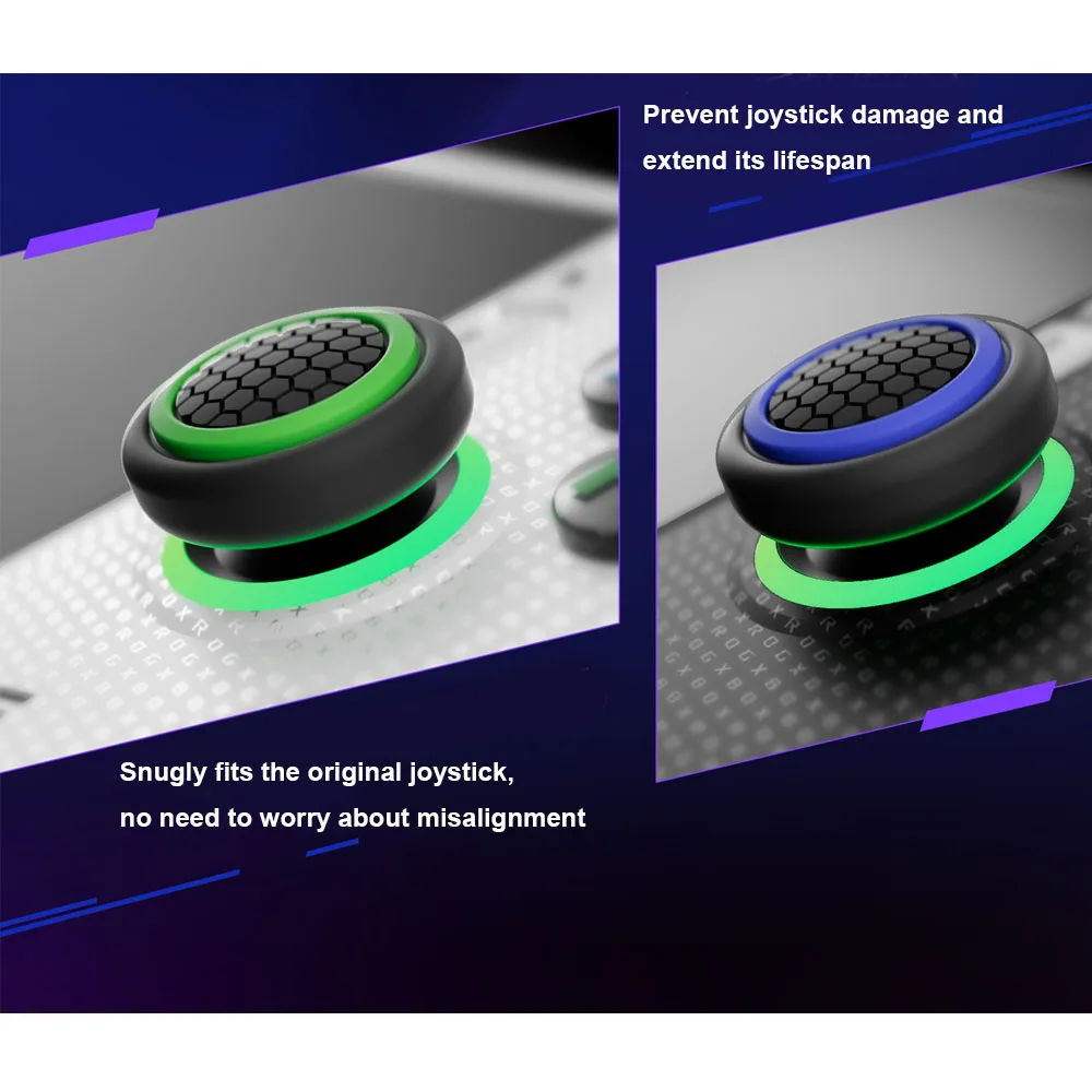 

4PCS Thumb Stick Grip Caps Cover for Rog Xbox Ally/Rog Xbox Ally X Controller Silicone Joystick Grips Accessory