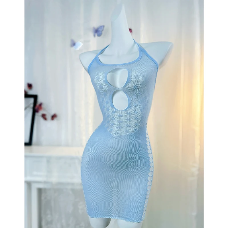 

1PC Sexy Women Fishnet Cover Up Without Bikini Hollow Out Bodycon Dress See Through Beachwear Summer Women's Swimwear DSH569