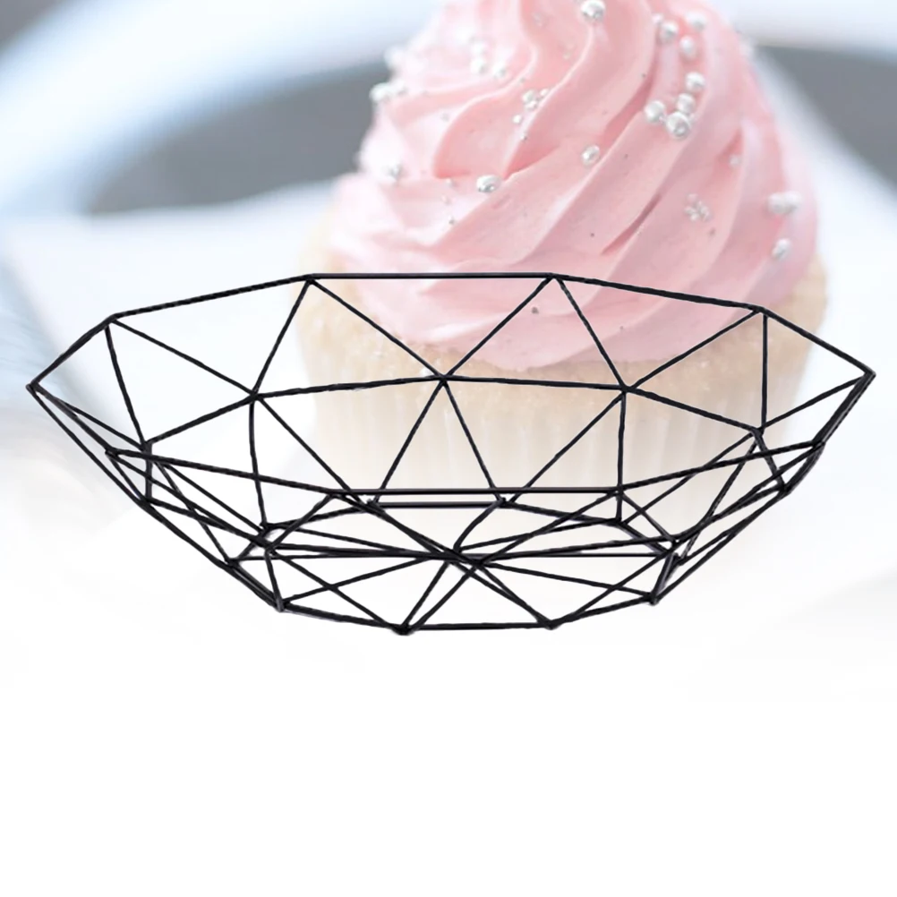

Fruit Vegetable Basket Iron Material Storage Container Drain Snack Food Kitchen Bedroom Restroom MultiPurpose Household