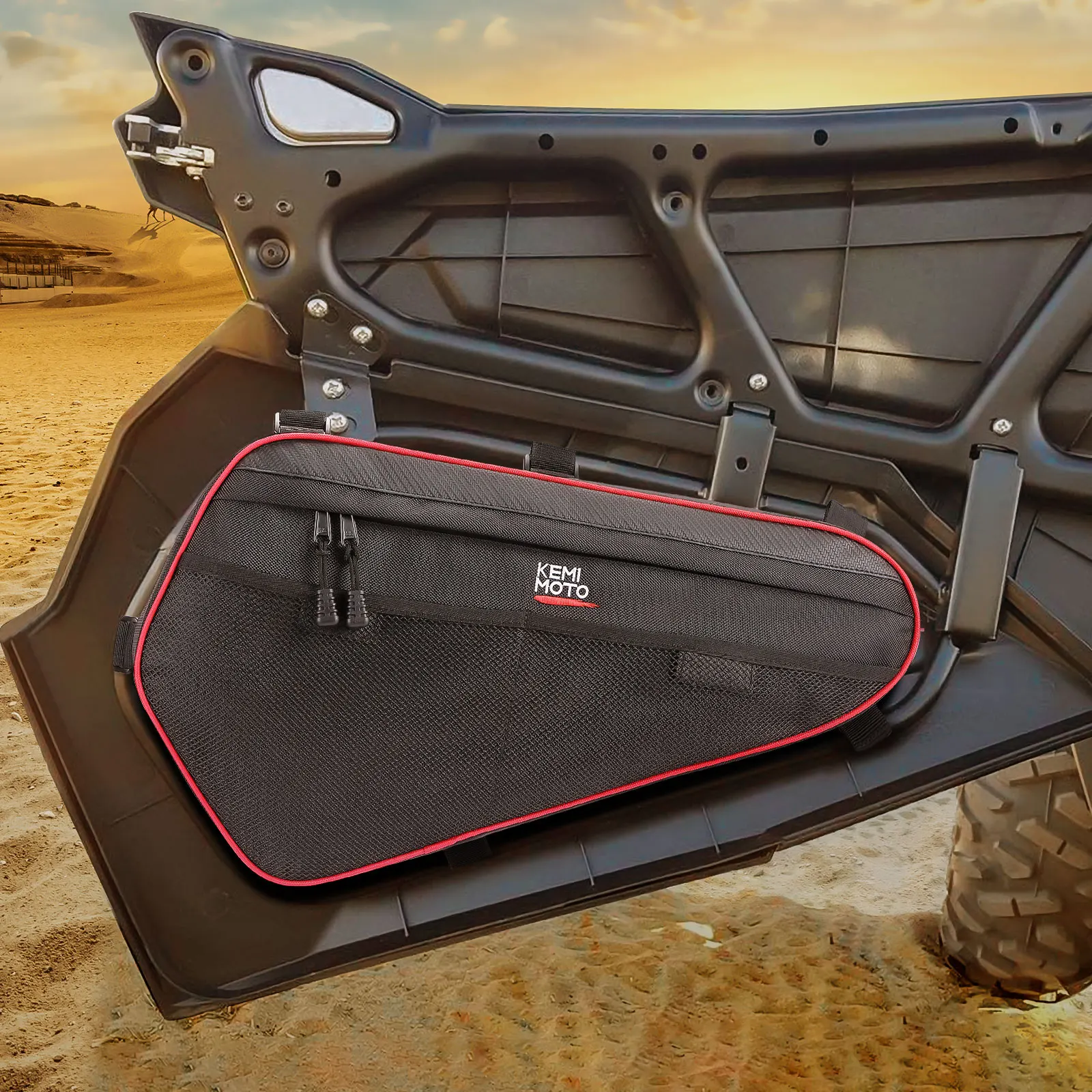 UTV Door Side Bag Compatible with Polaris RZR XP /XP 4 1000 /XP Turbo /S 1000/900 /Turbo S 2014-2023 1680D  Front Lower Door Bag