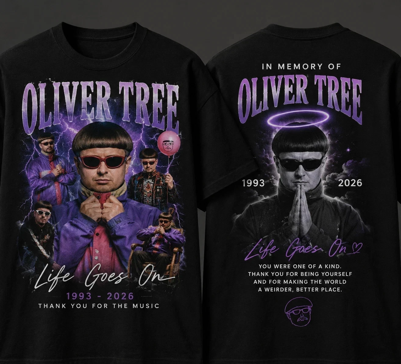 Oliver Tree Bootleg Vintage T-shirt Men and Women Summer 100 Cotton Shirts Fashion High Quality Short Sleeved Top Streetwear
