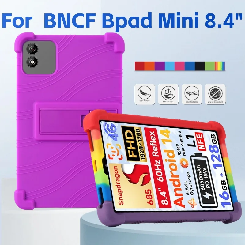 

For BNCF Bpad Mini 8.4" Case Soft Silicon Stand Protective Shell Kids Friendly Soft Silicon Stand Shockproof Protective Shell