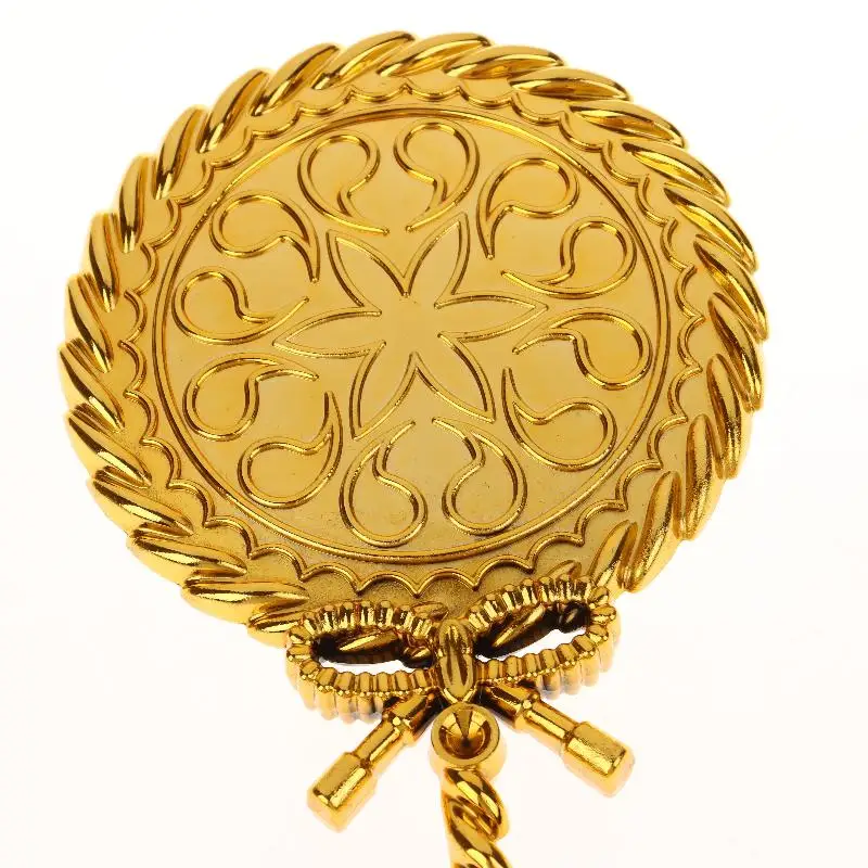 휴대용 빈티지 핸드헬드 메이크업 거울 손잡이형 원형 화장 거울 유럽 스타일 고급스러운 고대 궁정 거울 미용 도구