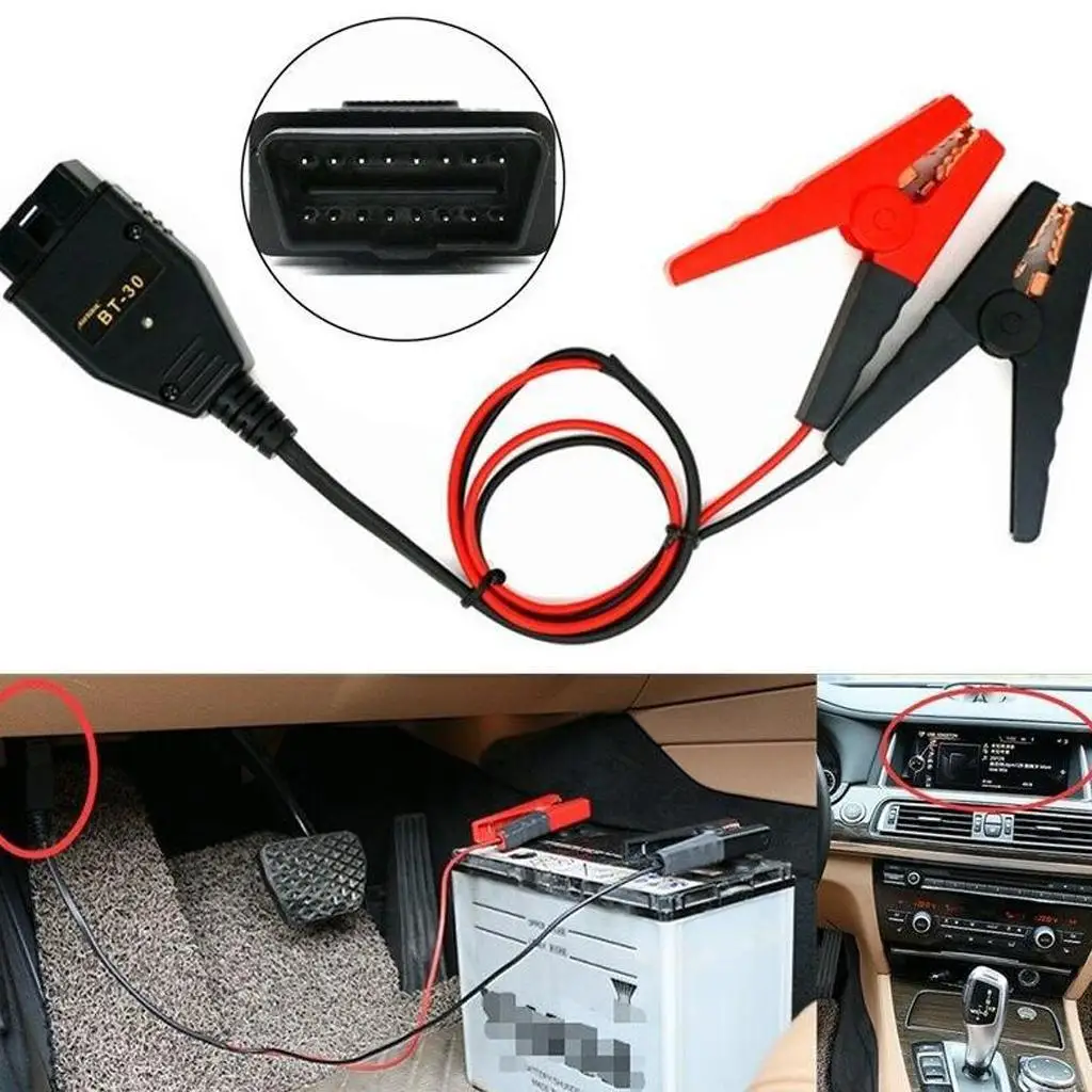 

12 В BT-30 OBD2 ECU аварийный источник питания аккумуляторные зажимы автоаксессуар