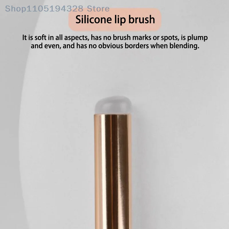 [MP] pinceau à lèvres Double tête pour rouge à lèvres tige en métal pinceau à lèvres pinceau de maquillage pour rouge à lèvres brillant à lèvres comprend le couvercle pour débutant