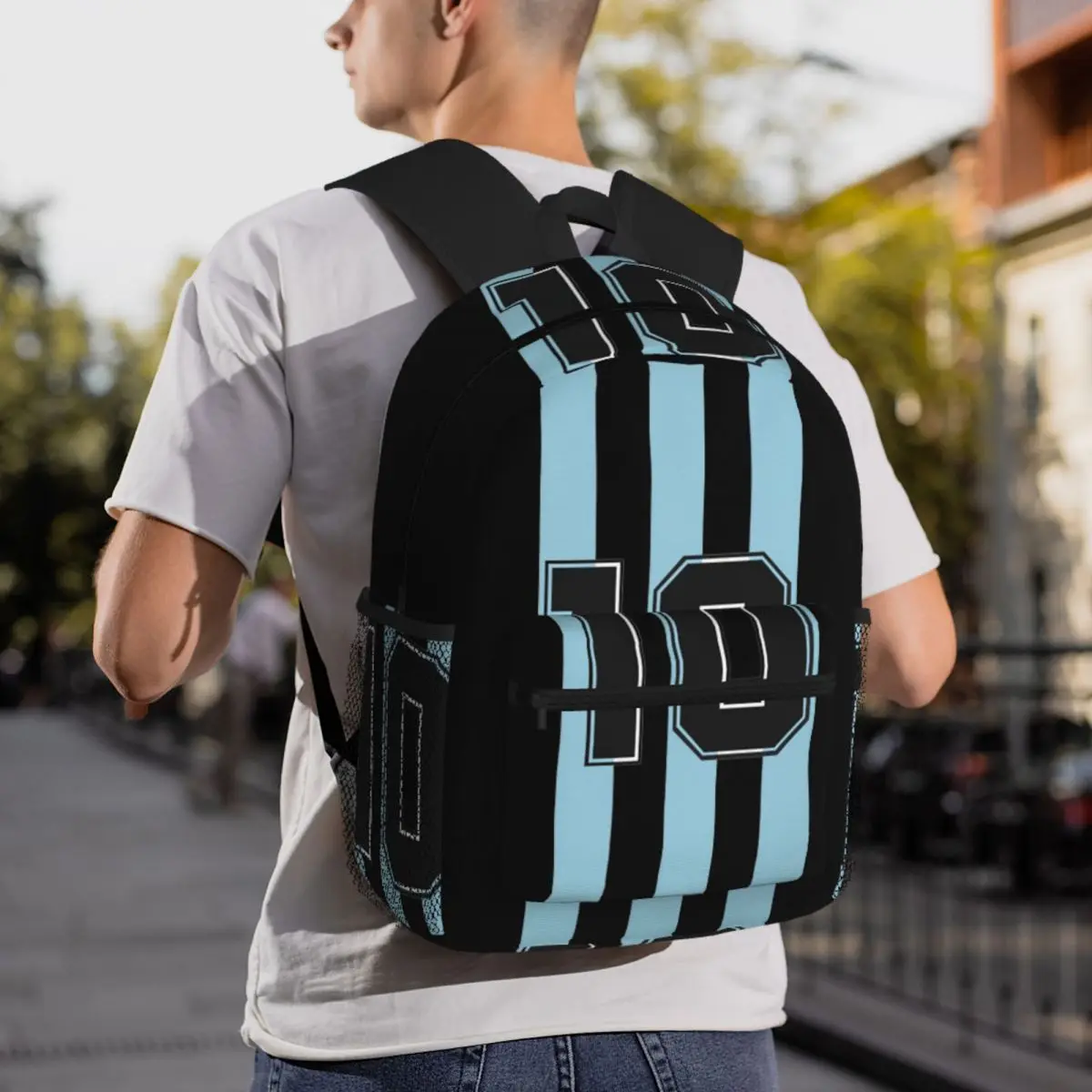 Diego Legends 10 Maradona Argentina Soccer Backpack Daypack Large Capacity Boys Girls BookBag School Bag Shoulder Bags Men Women
