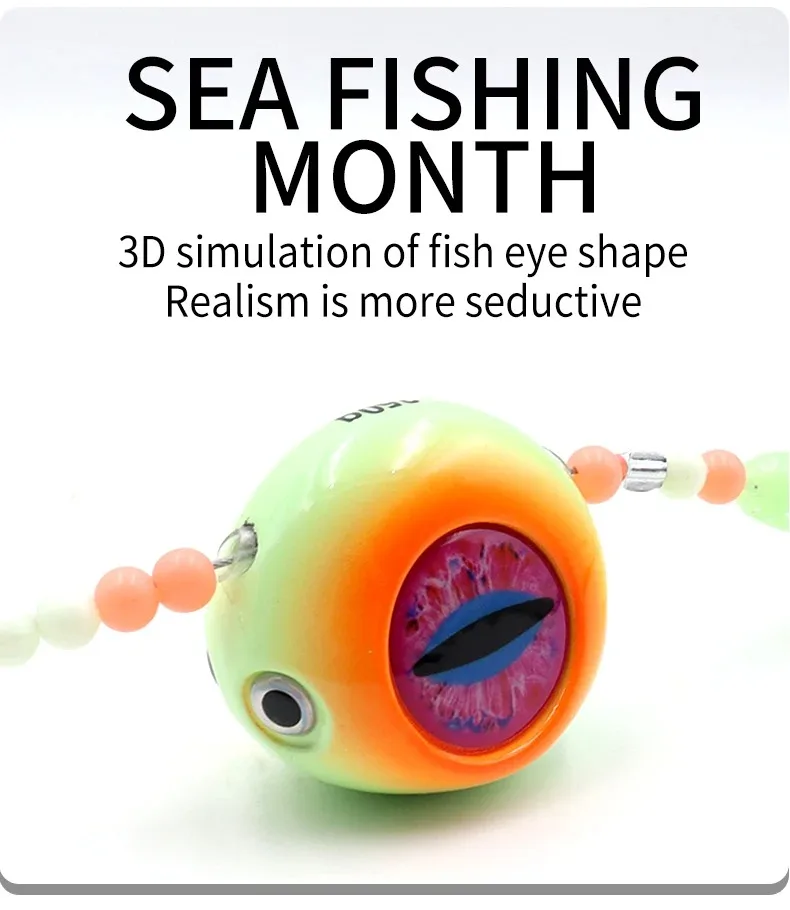 ZYZHE Meeresfischerei-Köder mit Simulationsfischaugen 120/150/200G Schnell Sinkender JIG Künstlicher Harter Köder für Hochseeangeln Bigeye Bleifisch – Detail 14