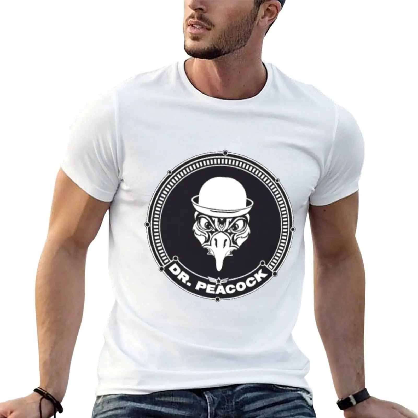 Dr.Peacock T-Shirt t shirts cotton 100% t shirts designer man t shirt summer T-shirt