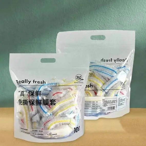 

Keeping Bags 200pcs with Elastic Disposable Shrinkable Food Storage Covers for Kitchen Bowl/Plates