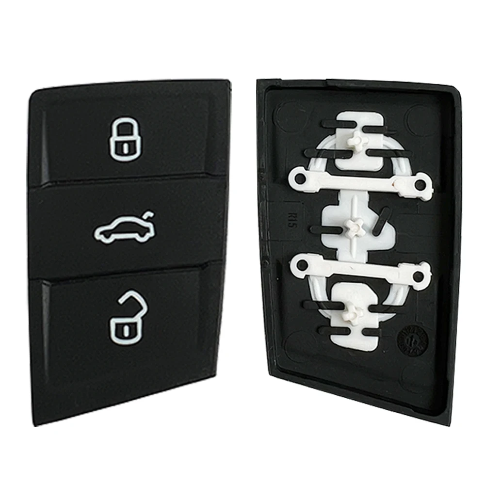 Replacement Shell Skin For VW Golf 7 Seat Passat Polo MK7 Touran Tiguan For Skoda Octavia  Flip Remote Car Key Case Rubber Pad