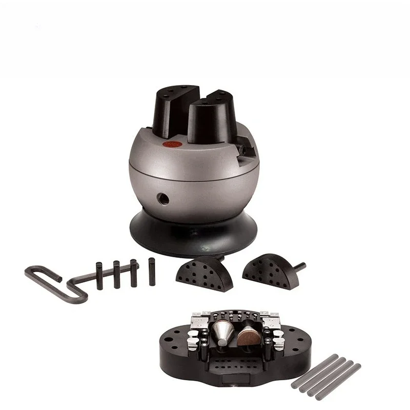 

Block micro-set ball, stone-set diamond 360 degree rotating engraving seat