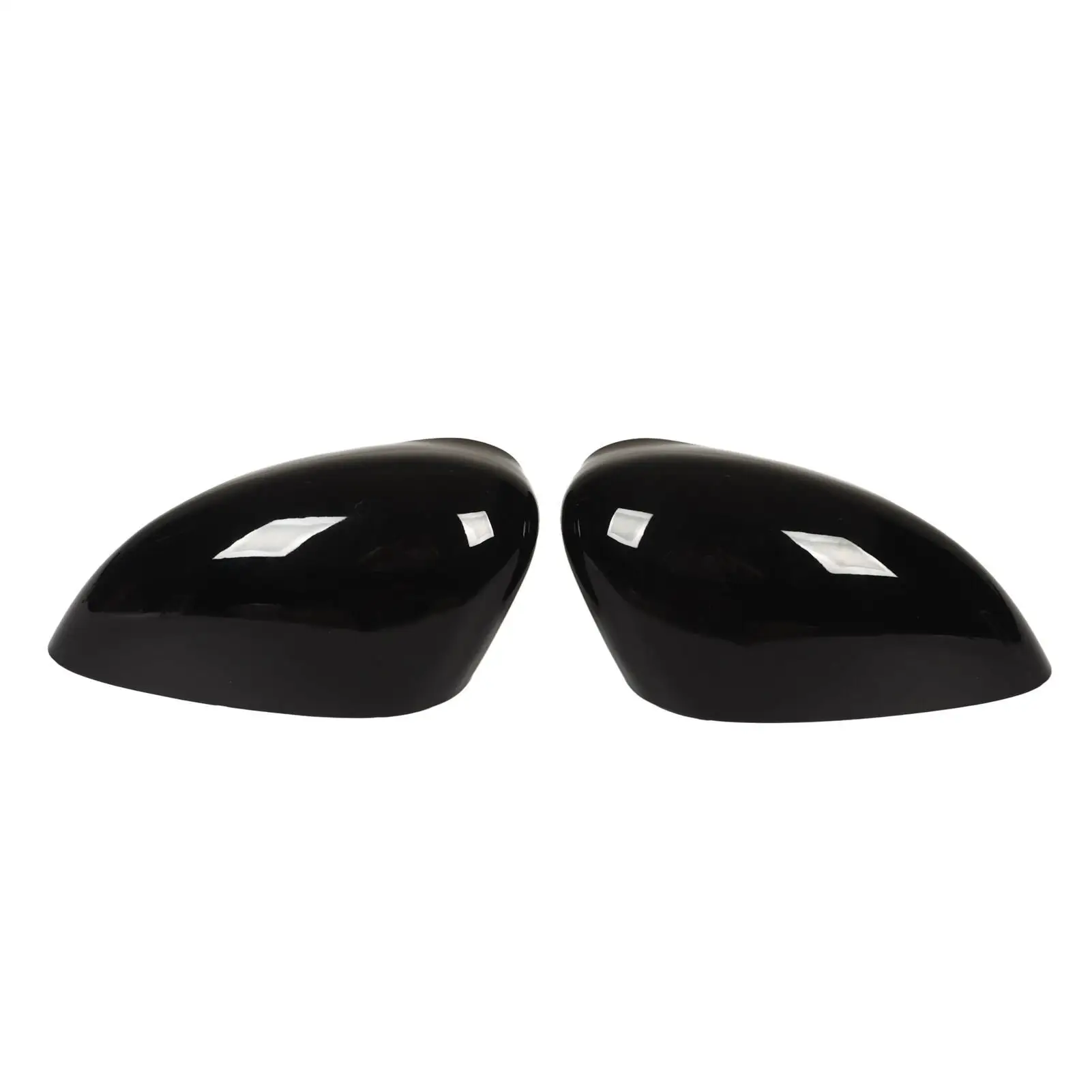 

Door Side Mirror Caps Gloss Black Rear View Side Mirror Housing Replacement For fiesta MK7