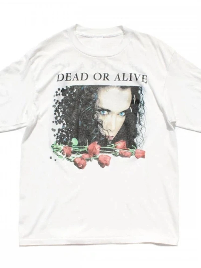 T-shirt blanc pour fans de musique du groupe Vtg Dead or Alive, t-shirt d'été pour couple, style streetwear, t-shirts graphiques, streetwear harajuku