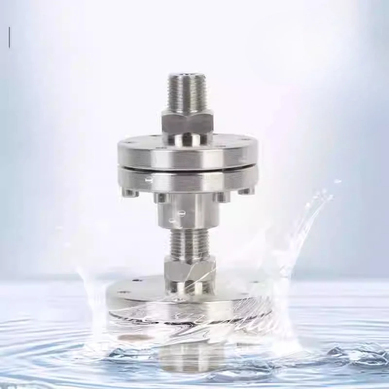 304 Stainless Steel Wafer Threaded Flange Pressure Gauge