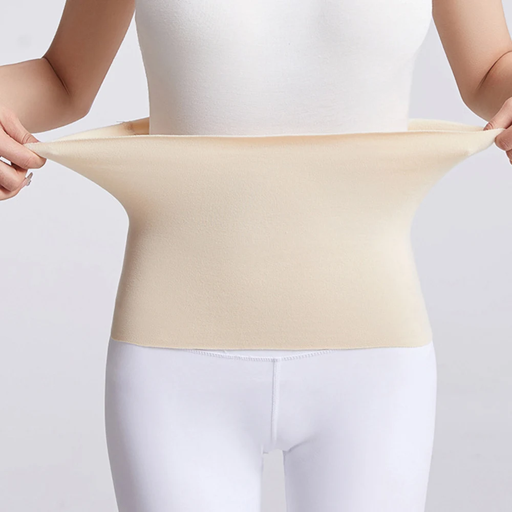 Elastic Cashmere Thermal Cummerbund Waist Support Abdomen Back Pressure Warmer Inner Wear Winter Warm Thickening Belly Protector