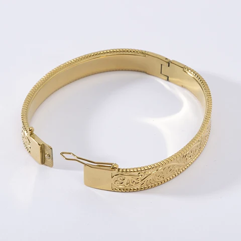 LUIZADA Vintage vergoldetes Armband für Frauen, Edelstahl, Luxus-Armreif für afrikanische Hochzeit, neue exquisite Braut, Verlobung – Detail 17