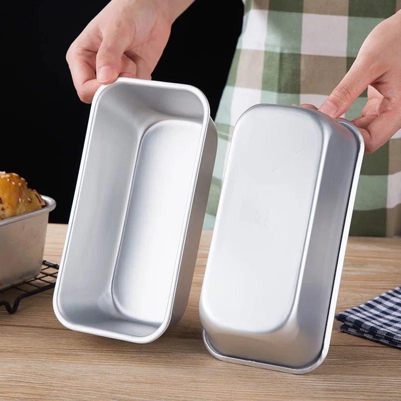 Thicken Aluminum Alloy Bakeware Food Storage Tray Toast Cake Baking Pan Plates Cheese Bread Mold Box Kitchen Dining Accessories