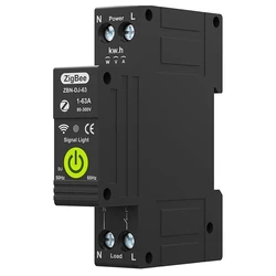 Tuya Zigbee Intelligent Circuit Breaker Timing Photovoltaic Bidirectional Metering Energy Meter Automatic Reclosing