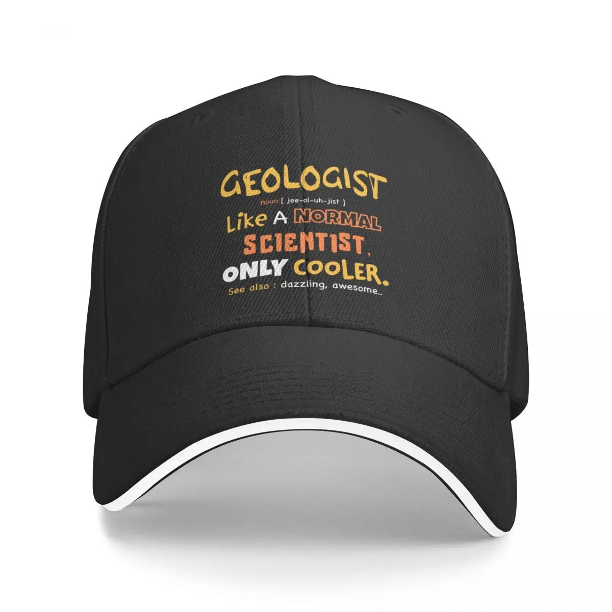 geologist definition design / Geology / Geologist / Geologist Gift Geology Student Funny Geology present Baseball Cap