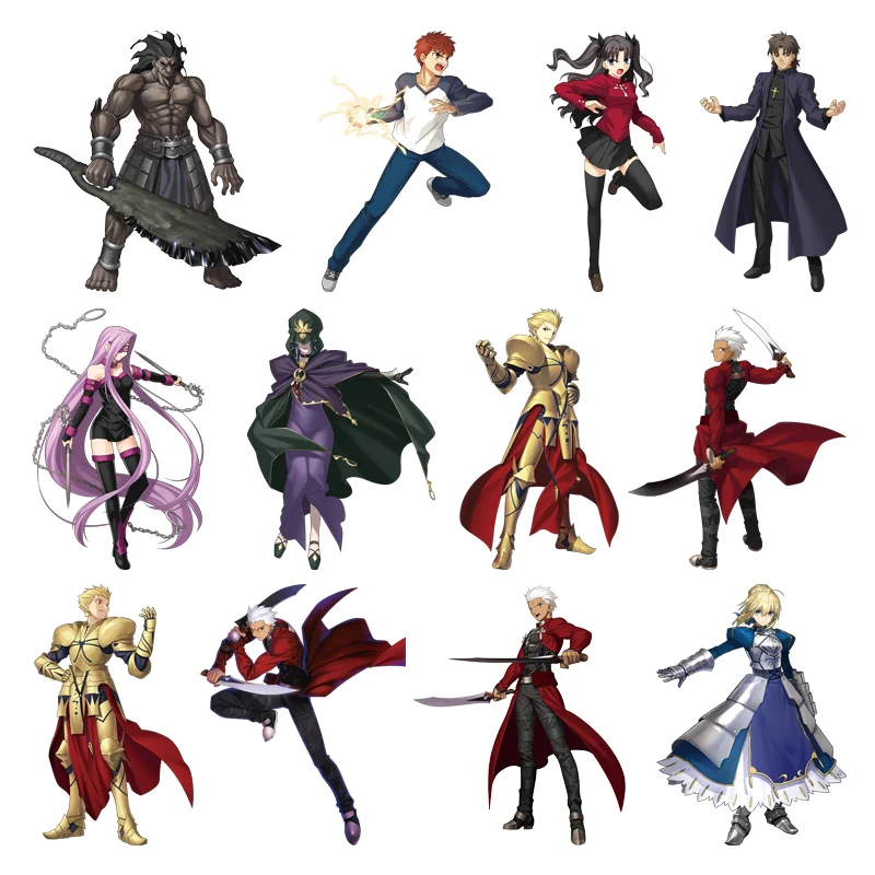 Anime Fate/stay night Saber custom patches for clothes vinyl stickers stripes on clothes Ironing applications