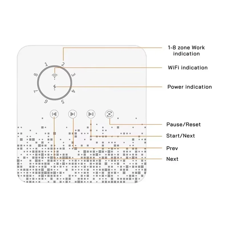 

ABGH-Tuya Wifi Smart Sprinkler Controller Intelligent Sprinkler Timer Automatic Watering Device Work With Smart Home