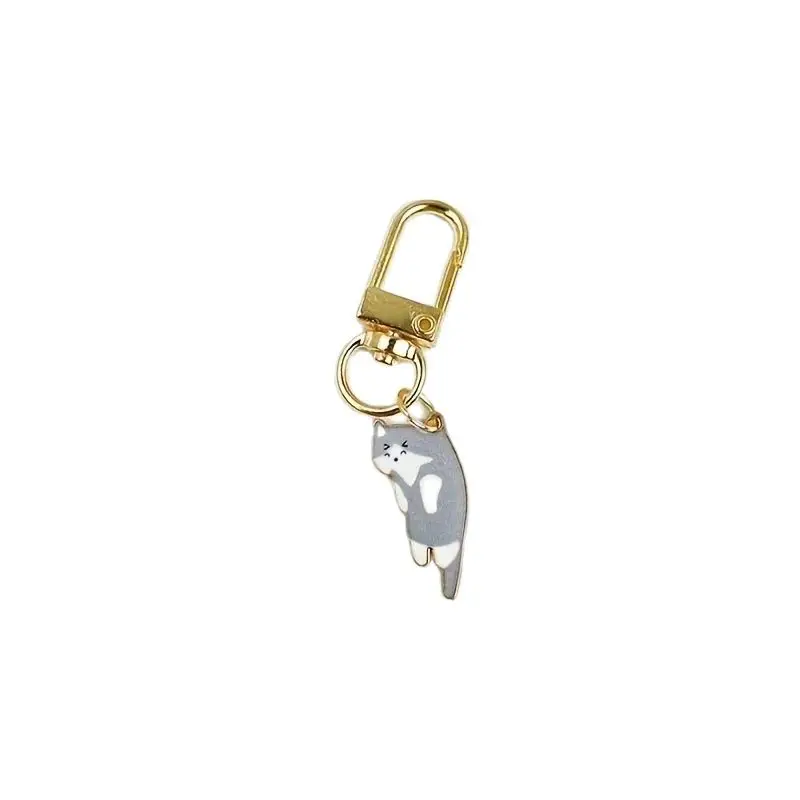 6-teiliger süßer Kätzchen-Schlüsselanhänger, Paar-Geschenk und Katzen-Charm, Schlüsselanhänger, Modeschmuck für Tierliebhaber, Autotasche, Hängezubehör, Neu – Detail 7