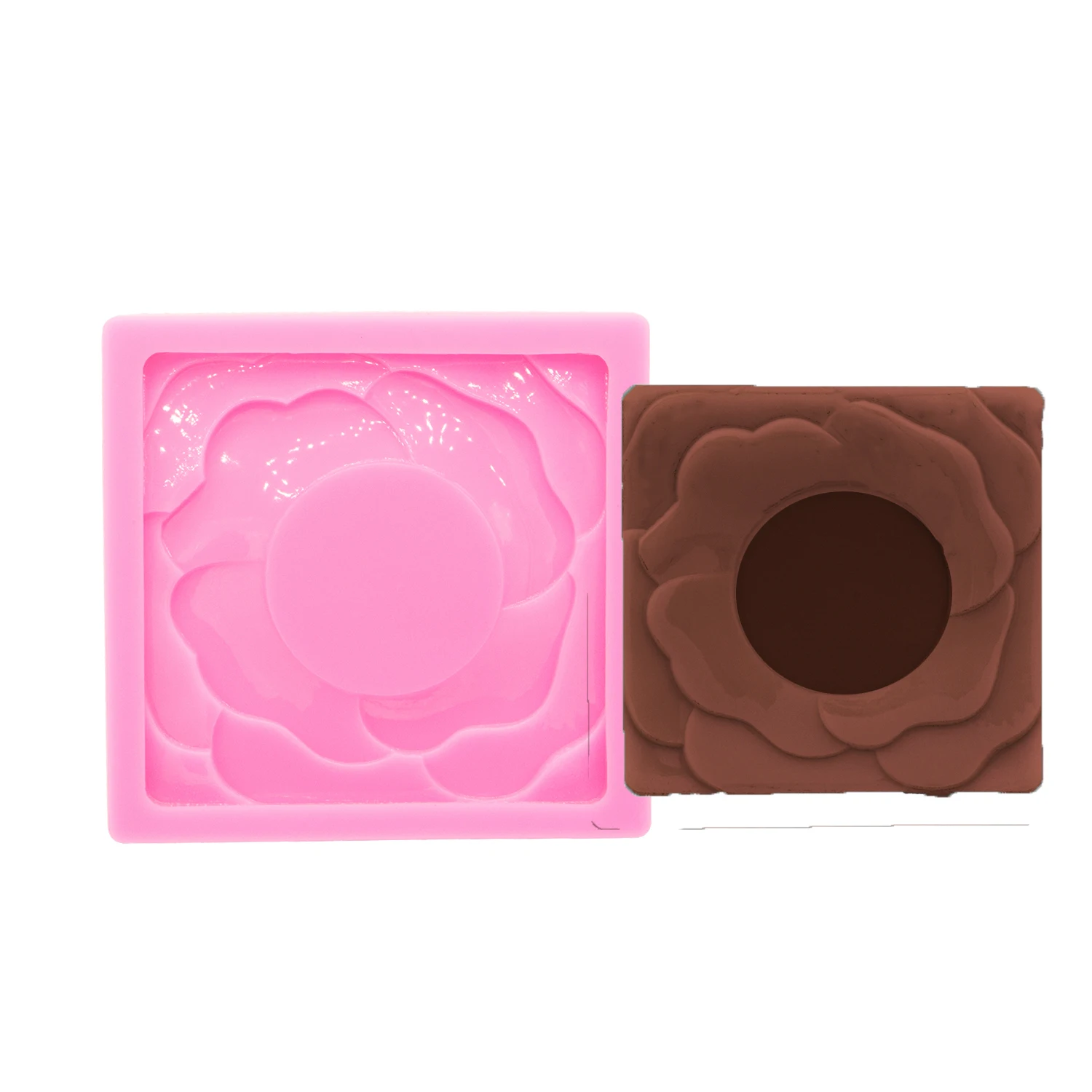 Chrysanthemum Hibiscus Plum Blossom Silicone Mold for Epoxy Resin Keychain Polymer Clay & Fondant Chocolate Cake Baking