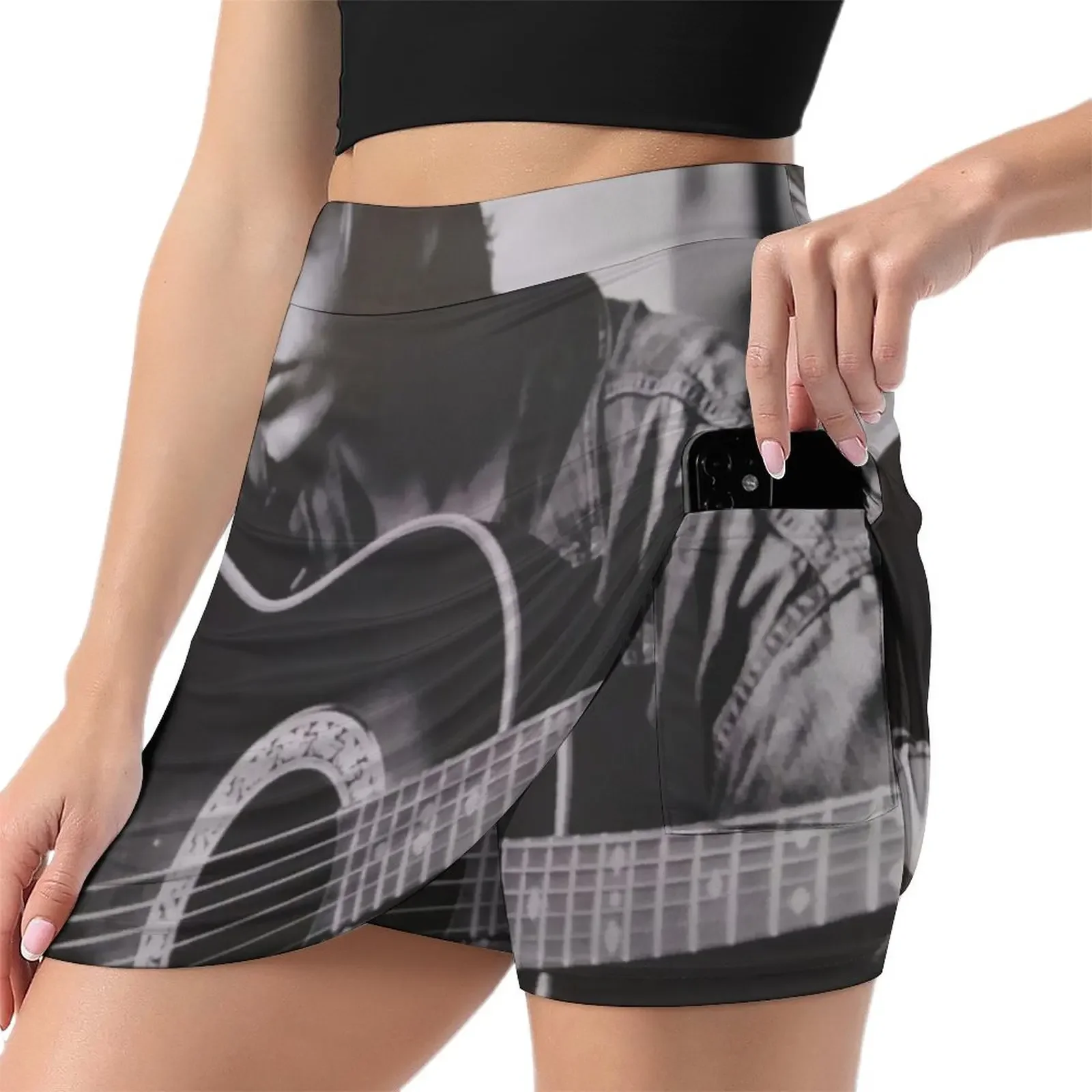 RIVER PHOENIX PLAYING THE GUITAR WITH MELANCOLIC AIR Mini Skirt cute skirt Summer skirt