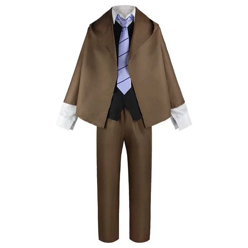 Anime Bungo Stray Dogs Cosplay Costume Yosano Akiko Edogawa Rampo Detective Cos Outfits Set for Carnival Party Stage Performance