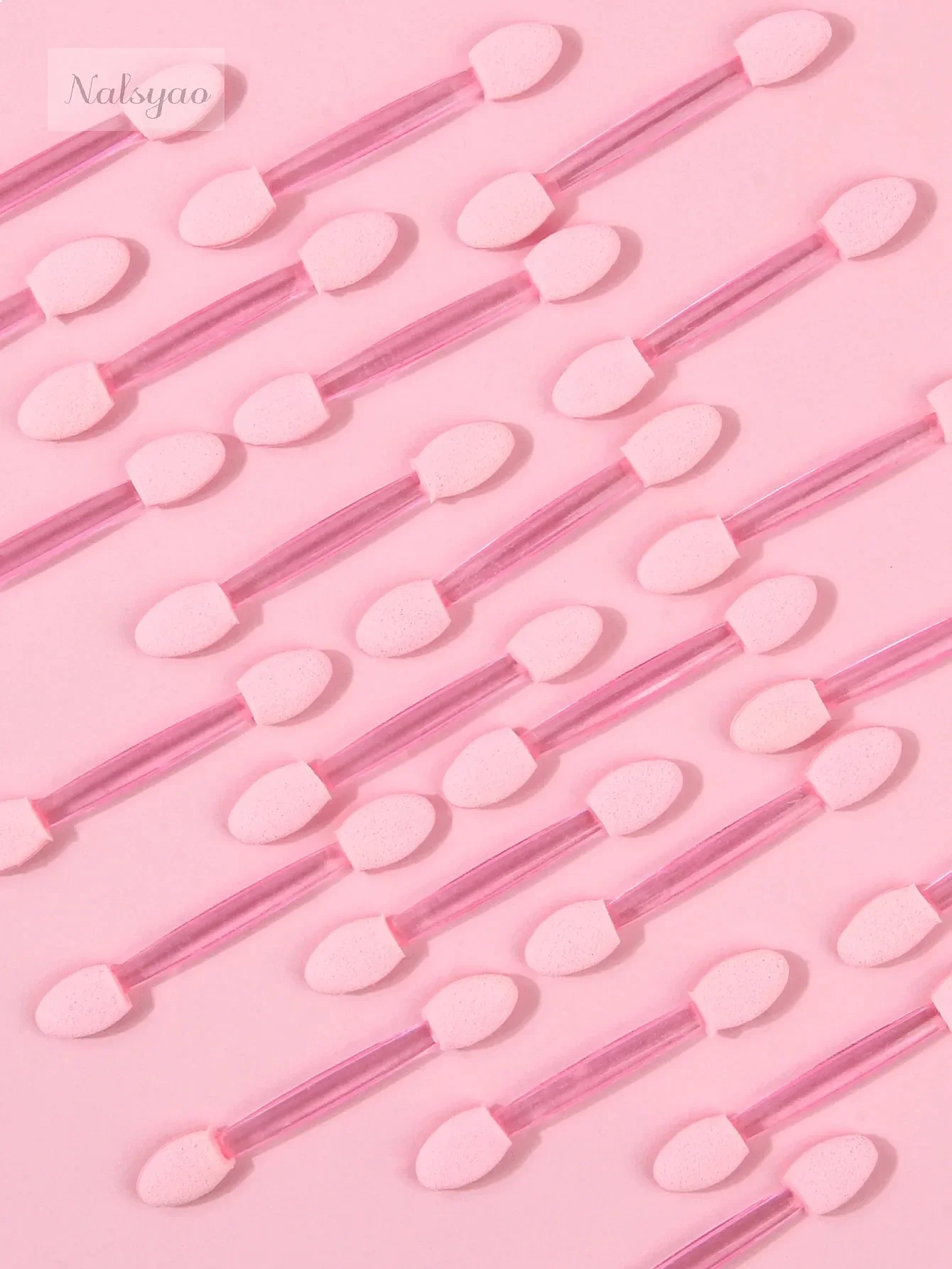 50/100 Disposable Eyeshadow Brush Set Double Headed Sponge Eye Shadow Applicator Stick Makeup Tool