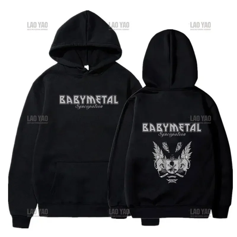 2024 Japanese BABYMETAL Band Cool Hooded Jumpers Rock Band Men and Women Gift Hoodies Casual Fashion Aesthetics Hoodies