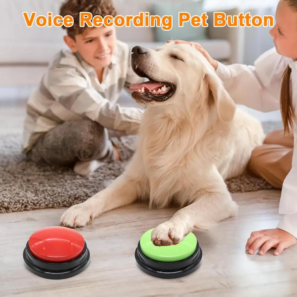 Voice Recording Button Interactive Dog Communication Button Pet Speak Training Buzzer with 30 Second Record for Dogs Cats - Image 2