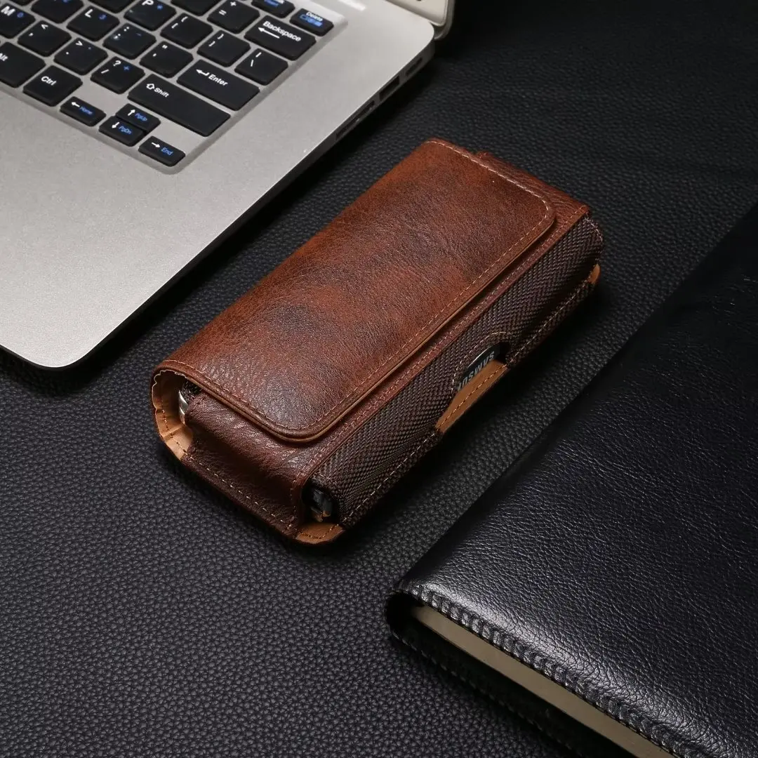 Pouch For Samsung Galaxy Z Fold 6 5 4 3 2 Magnetic Case Wallet Leather Cover Belt Clip Holster Waist Phone Bag Outdoor Sports