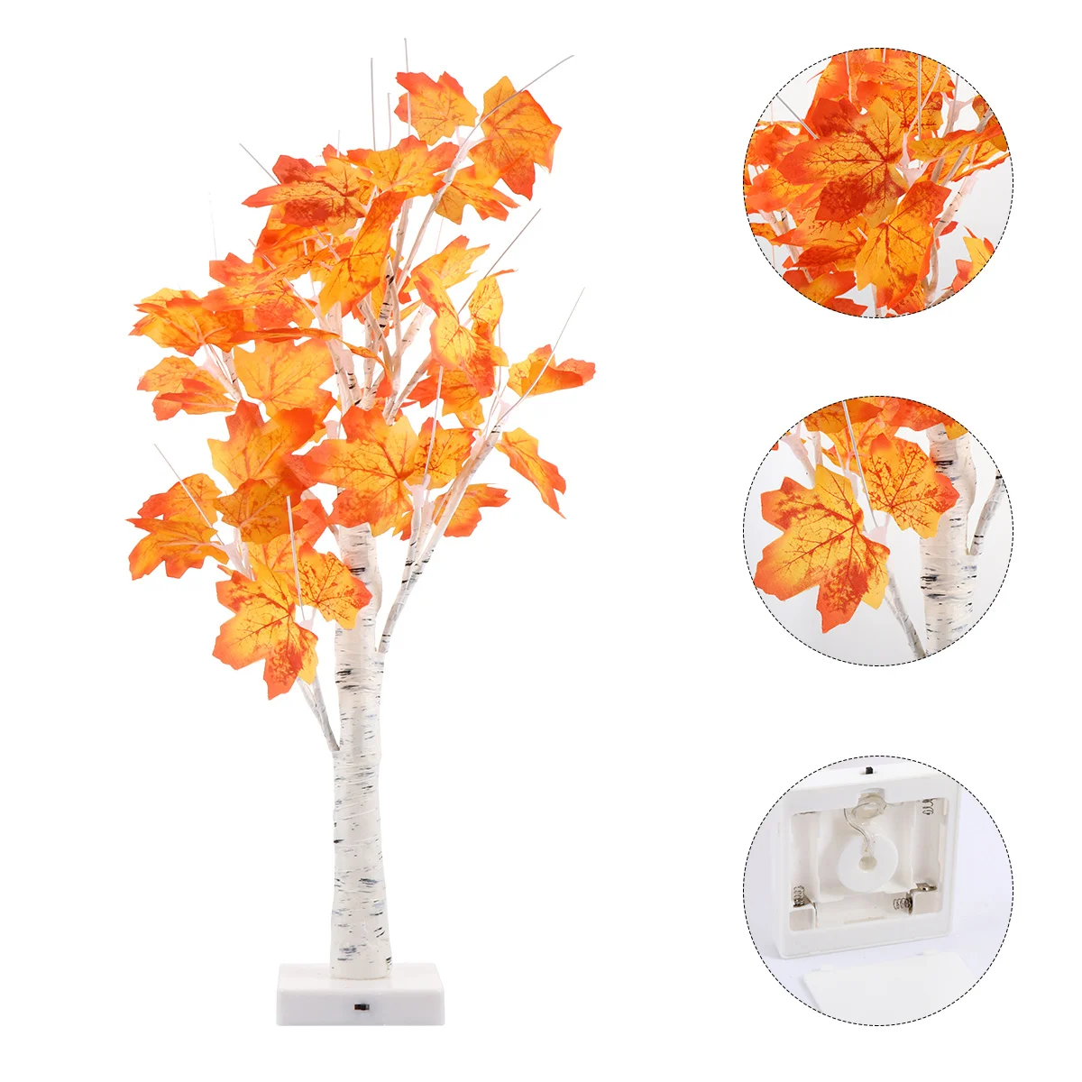 

1Pcs LED Ginkgo Tree Light Decorative Simulation Color Lamp Outdoor Yard Light Decor for Party Ambiance Festival