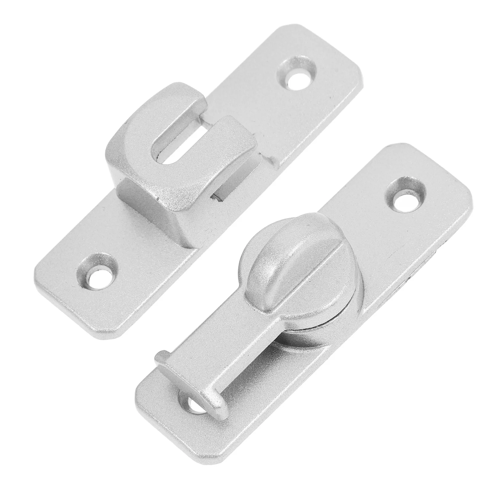 

1Set Heavy Duty Door Latch No Drill Installation for Wooden Doors Cabinets Barns Sliding Bolt Security Fence Latch
